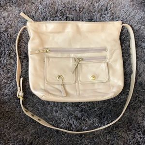 Stone Mountain ⛰ Cream Pebbled Leather Bag